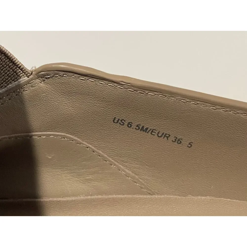 Vince Verrell Slip On Suede Mule Sneakers Sz 6.5 Low Back Tan Woodsmoke Neutral